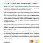 BUA Cement Press Release 